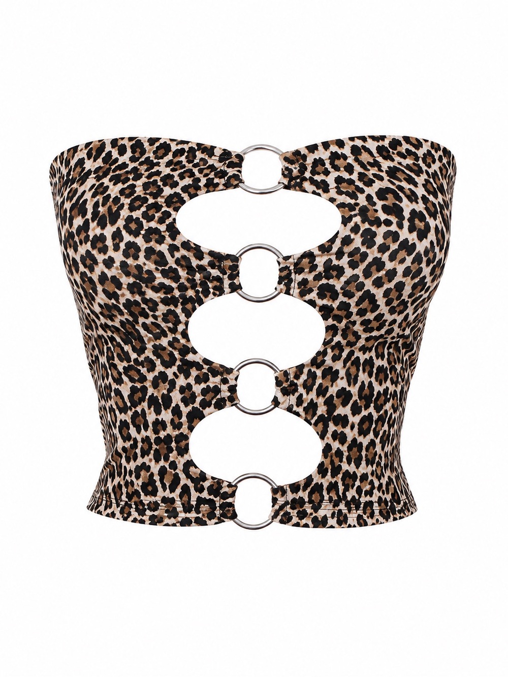 Disiac Leopard O-Ring Cutout Tube Top